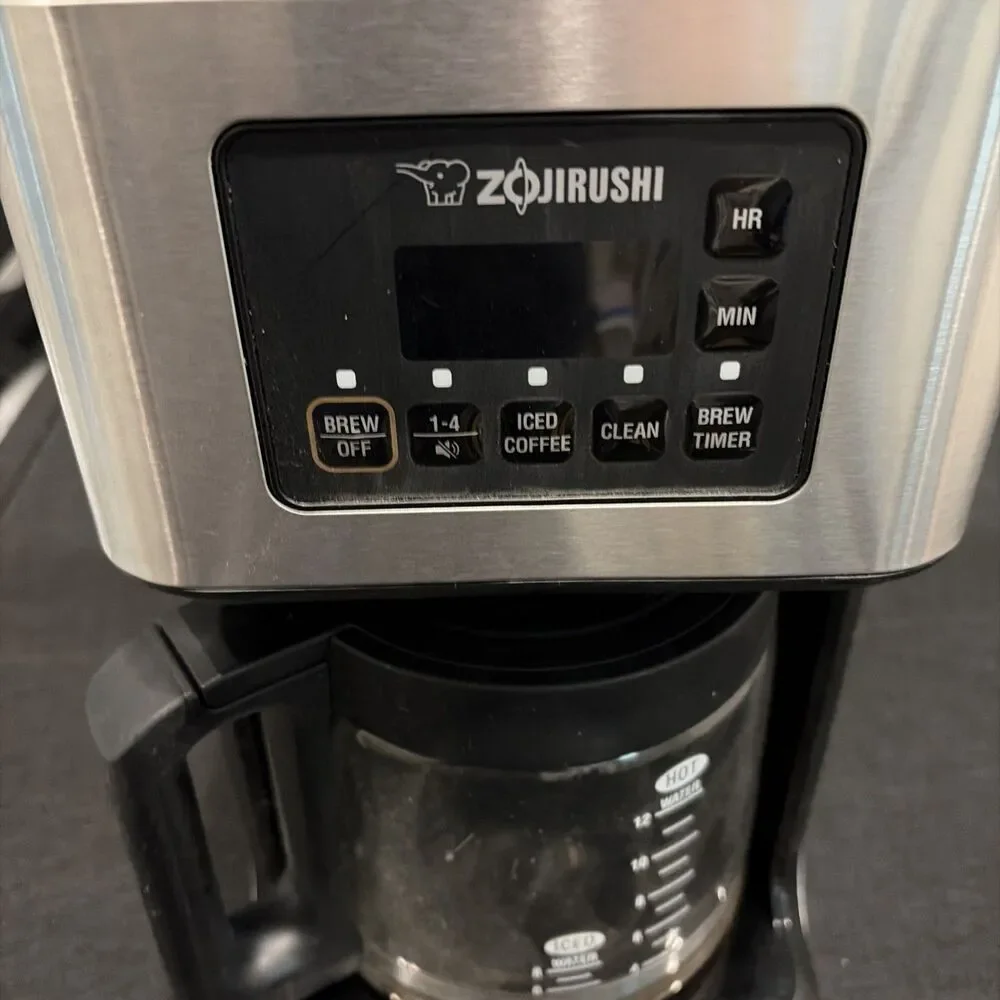 Zojirushi EC-ESC120 Filter Coffee Machine Glass Carafe Digital Controls 12 Cups